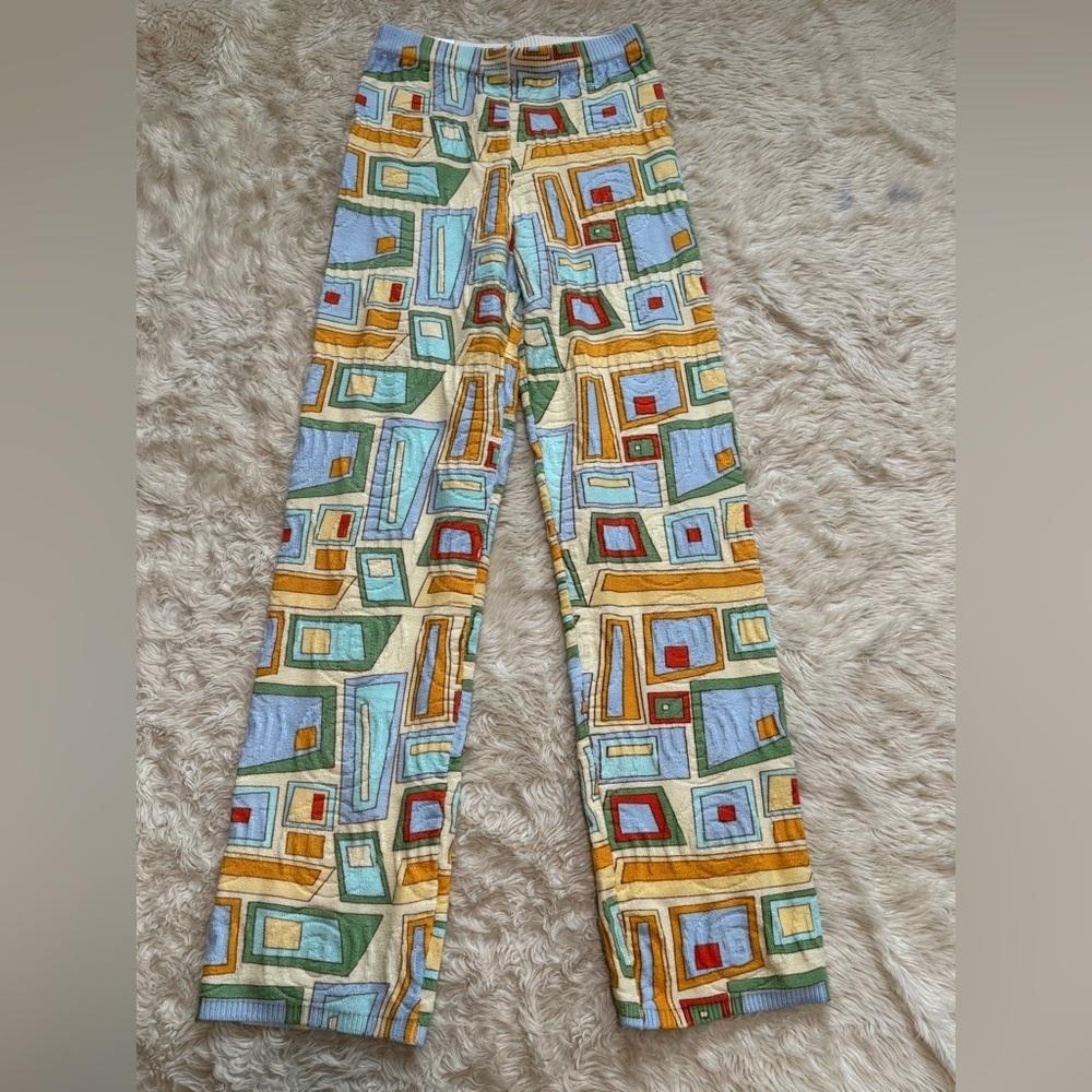 NWT House Of Sunny Pepperland Pants in Puzzle Print - Size 4 - Picture 4 of 8